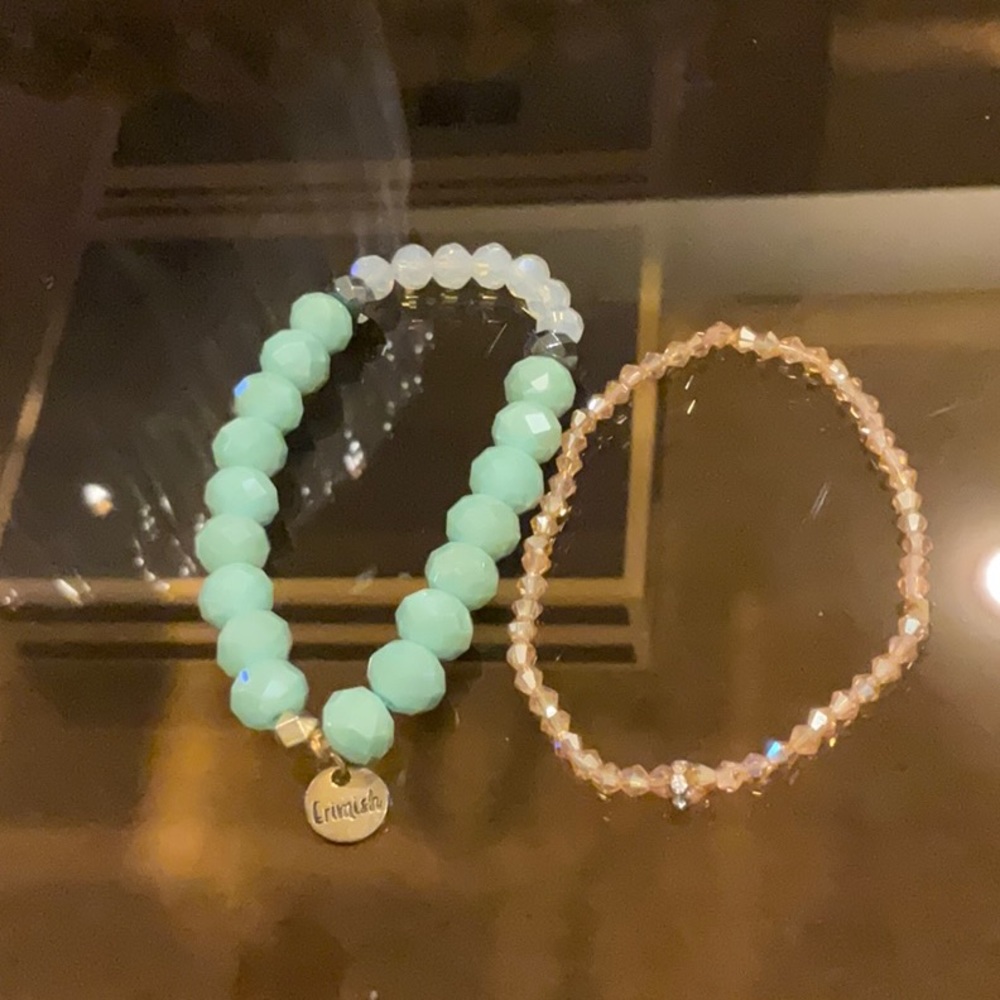 Set of two bracelets from RED SQUARE.  BEAUTIFUL and nice reinforced stretch.